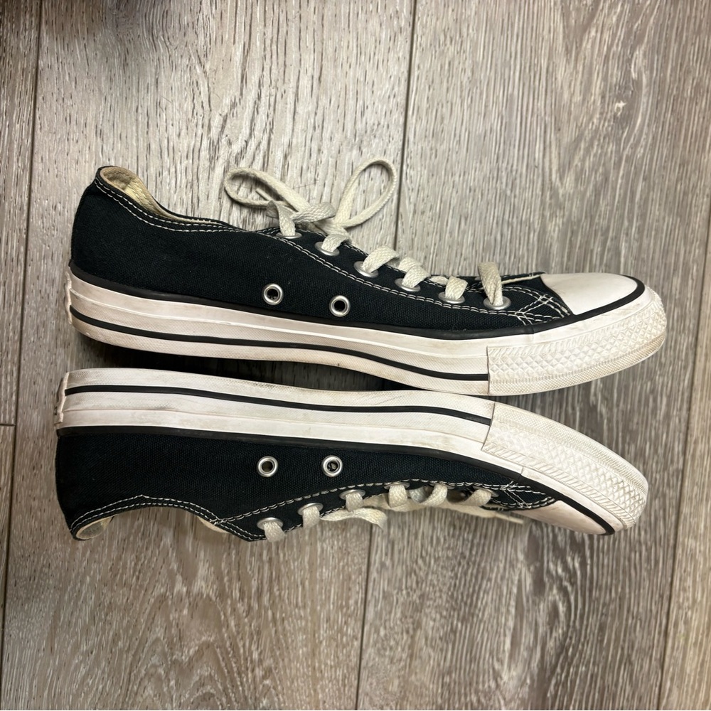Converse Black and White Canvas Shoes - Picture 4 of 7